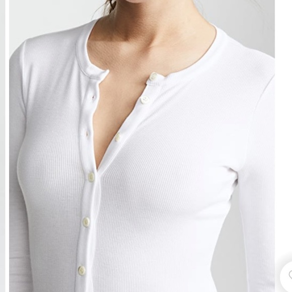 Fleur du Mal Black Henley ribbed bodysuit size S - Picture 11 of 14